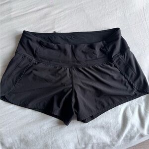 Lululemon Women's Black Athletic Shorts size 8 with underwear